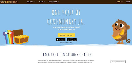 Coding for Kids Platform CodeMonkey Junior